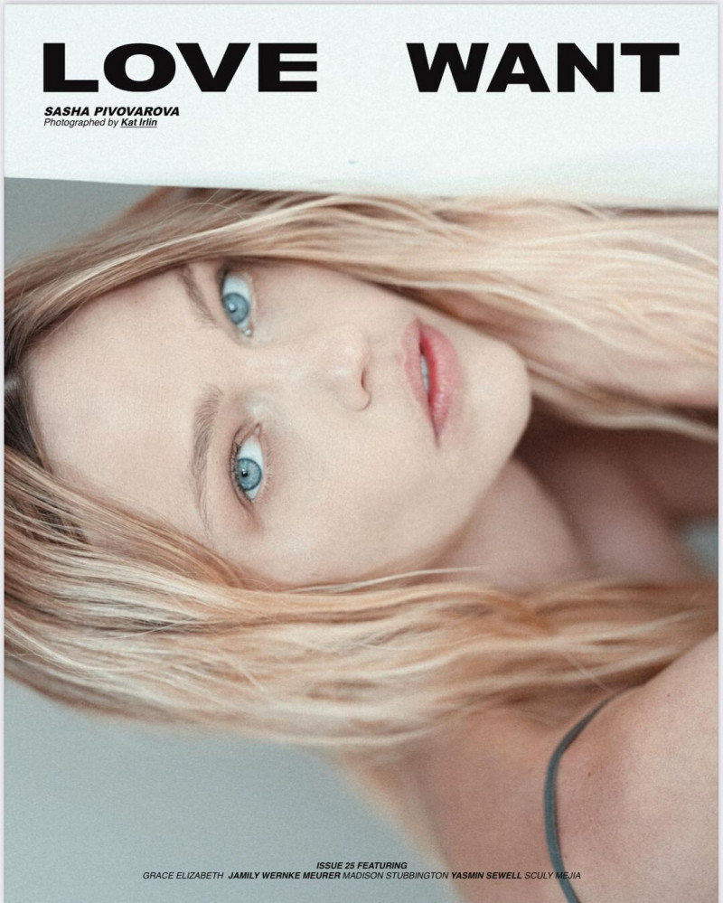 Sasha Pivovarova featured on the Love Want cover from September 2022