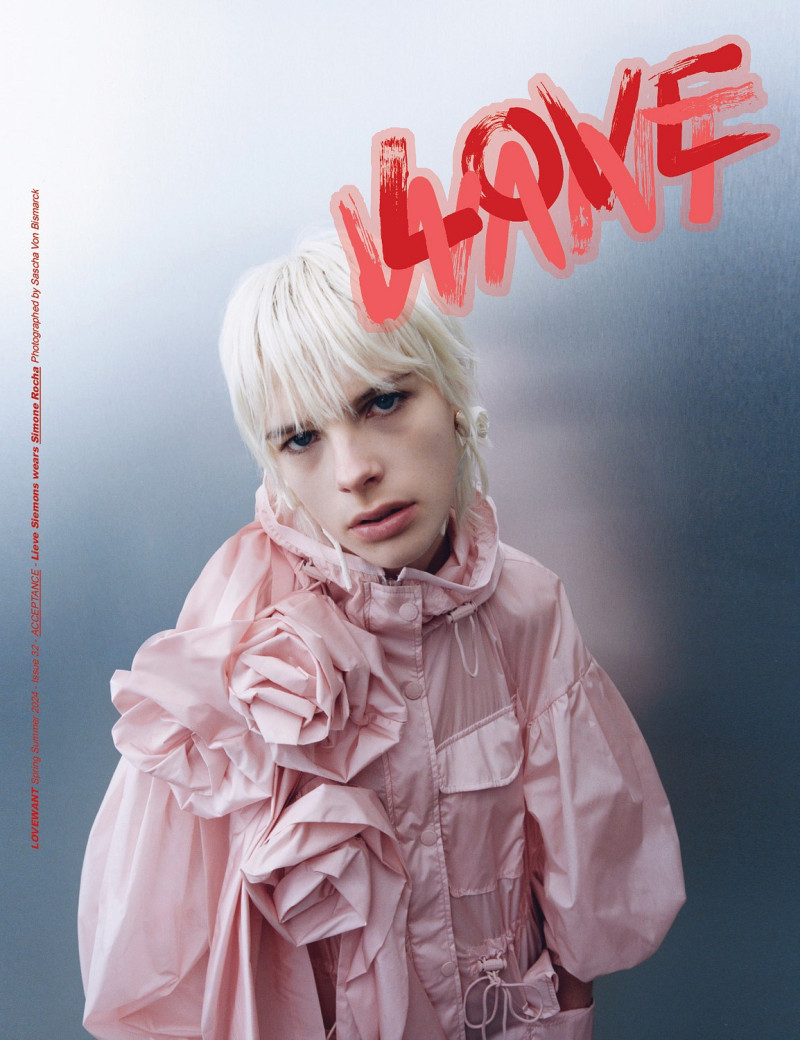 Lieve Siemons featured on the Love Want cover from March 2024