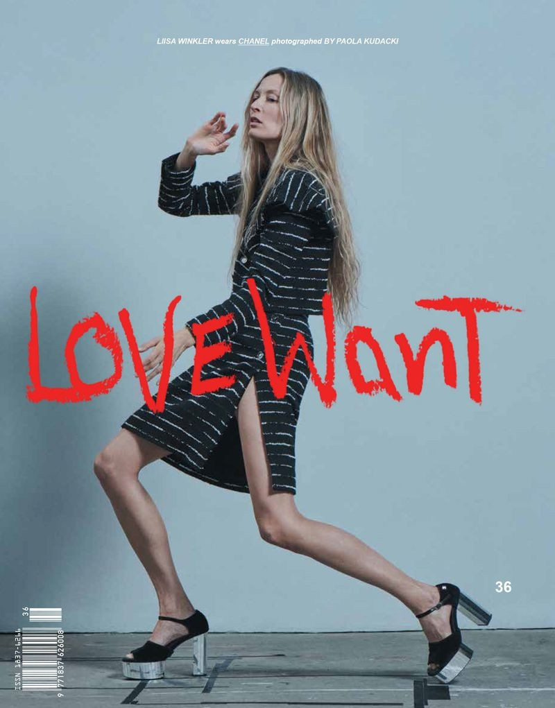 Liisa Winkler featured on the Love Want cover from April 2025