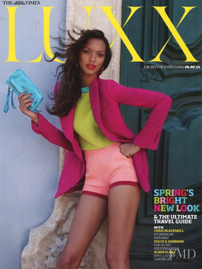 Lais Ribeiro featured on the LUXX cover from February 2011