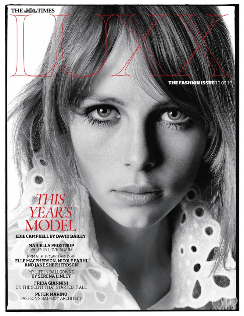 Edie Campbell featured on the LUXX cover from March 2012