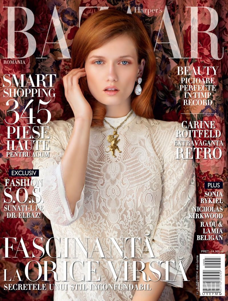  featured on the Harper\'s Bazaar Romania cover from June 2014