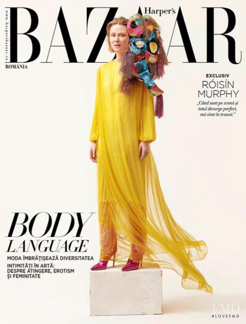  featured on the Harper\'s Bazaar Romania cover from April 2019