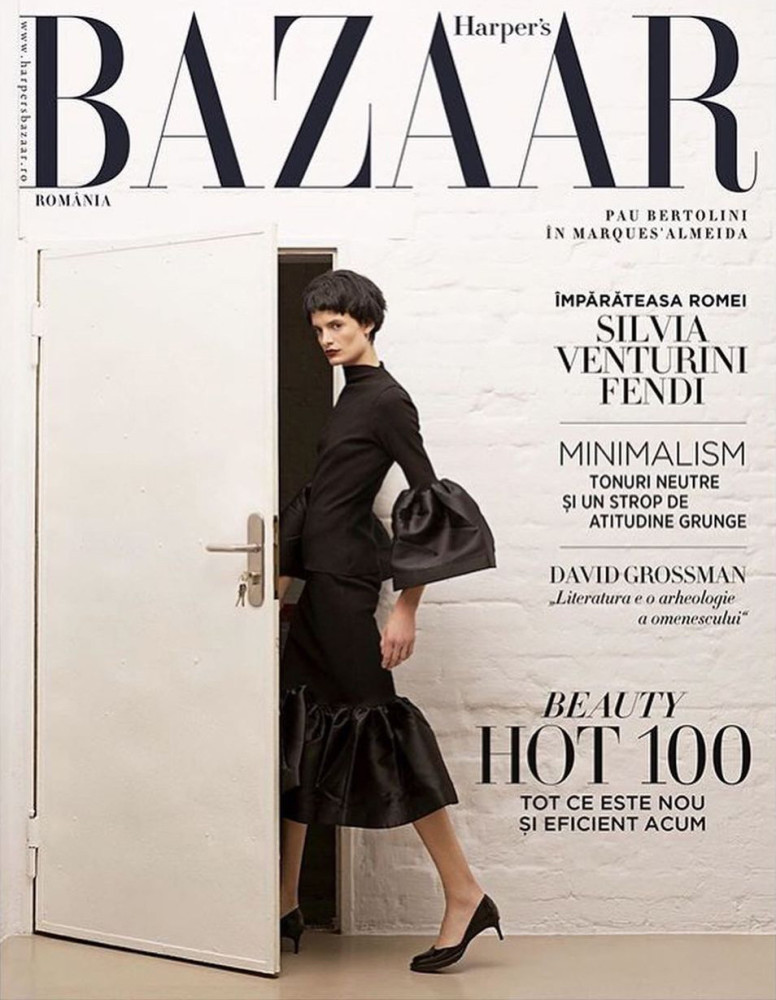 Paula Bertolini featured on the Harper\'s Bazaar Romania cover from November 2020