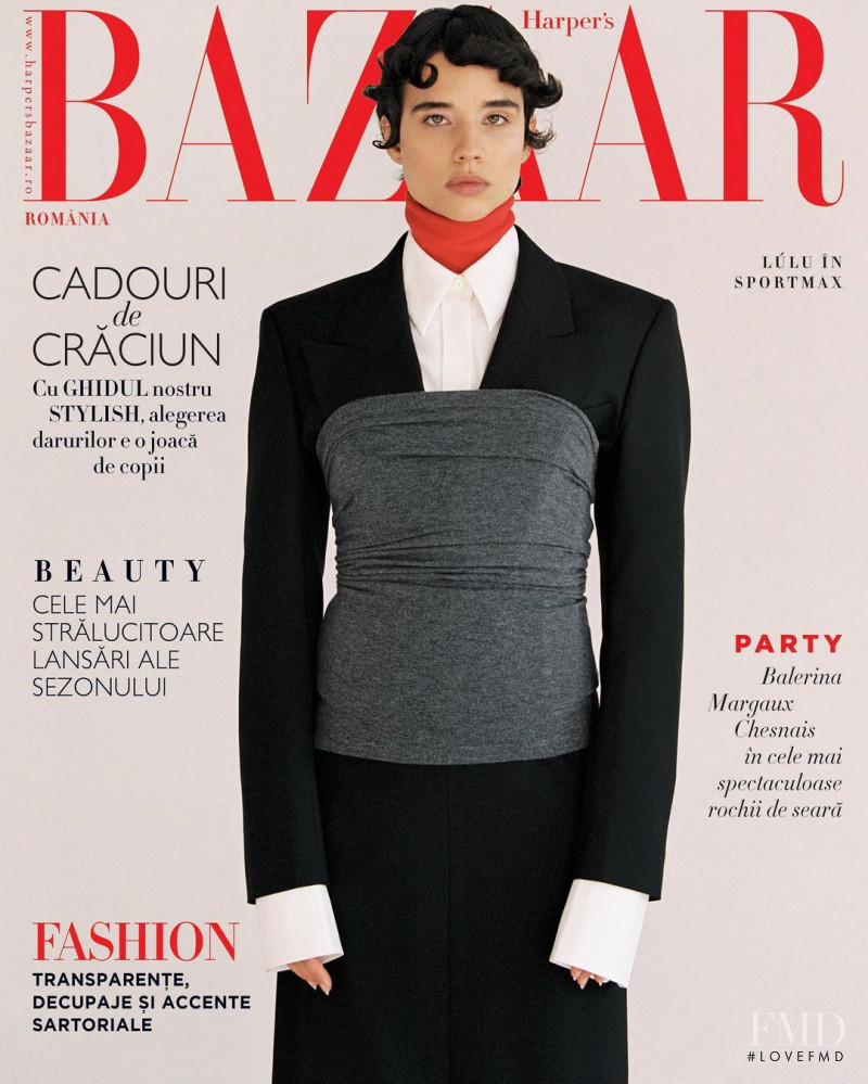  Lulu de Freitas featured on the Harper\'s Bazaar Romania cover from December 2021