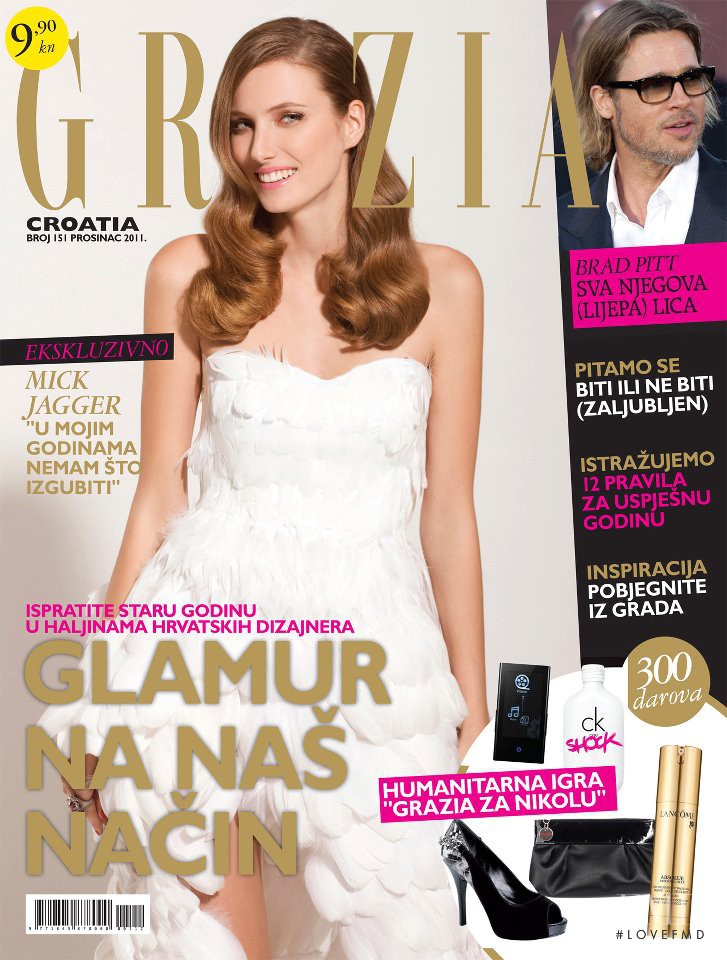 Mateja Penava featured on the Grazia Croatia cover from December 2011