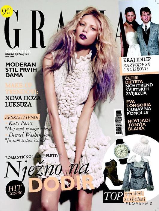  featured on the Grazia Croatia cover from January 2011
