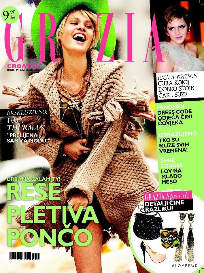 Christina Gottschalk featured on the Grazia Croatia cover from October 2011