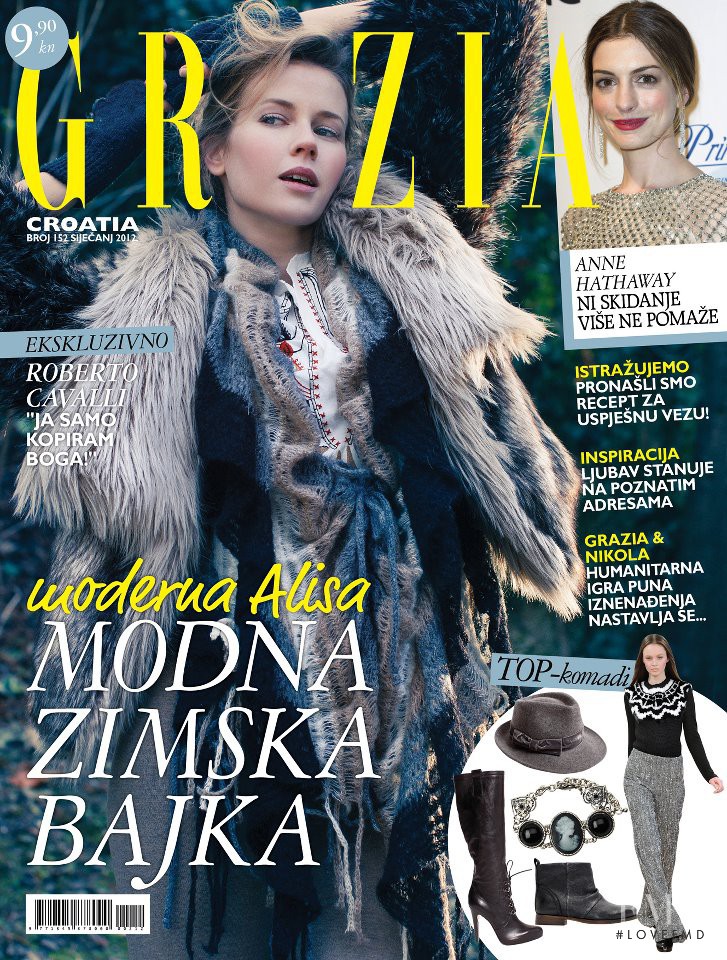  featured on the Grazia Croatia cover from January 2012