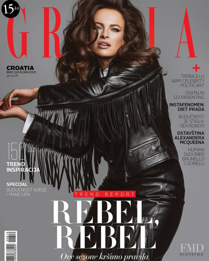 Ljupka Gojic featured on the Grazia Croatia cover from September 2019