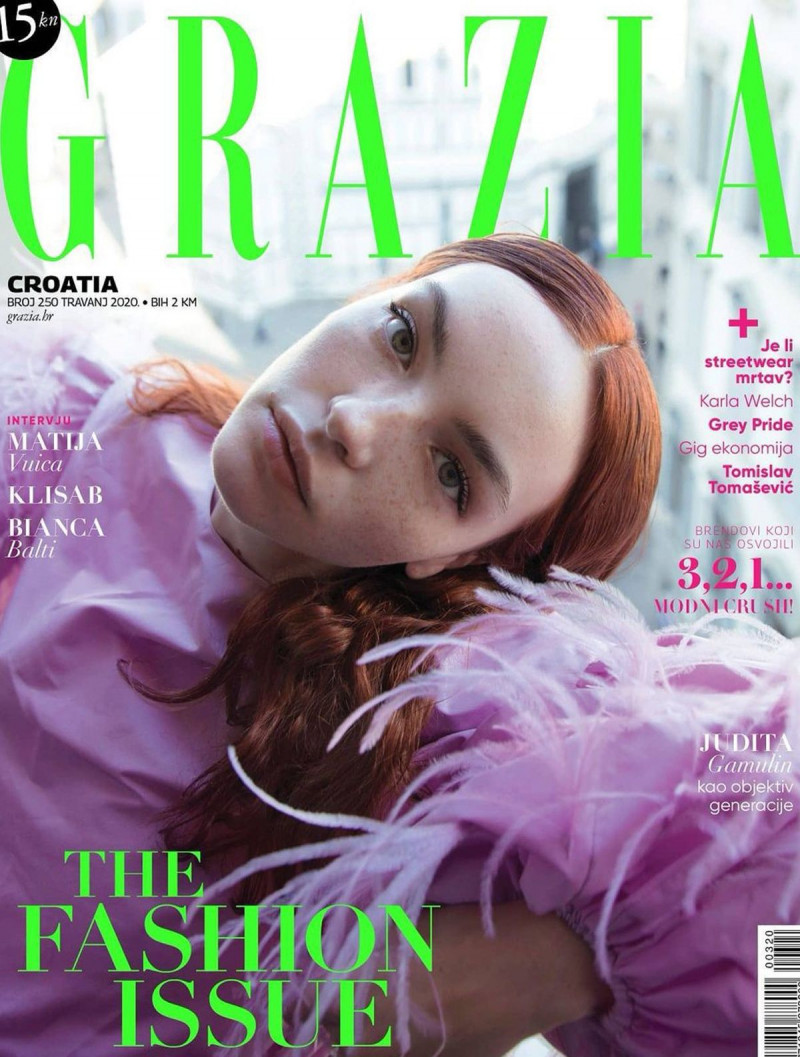  featured on the Grazia Croatia cover from April 2020