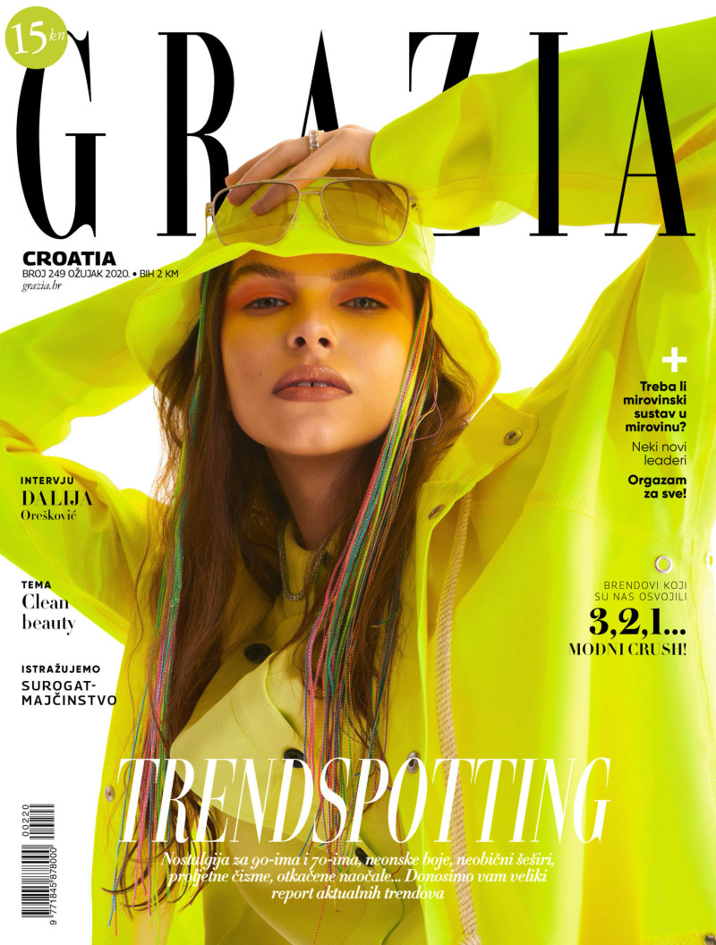  featured on the Grazia Croatia cover from March 2020