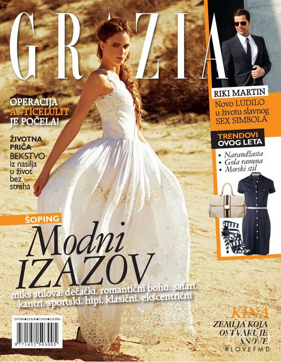  featured on the Grazia Serbia cover from May 2011