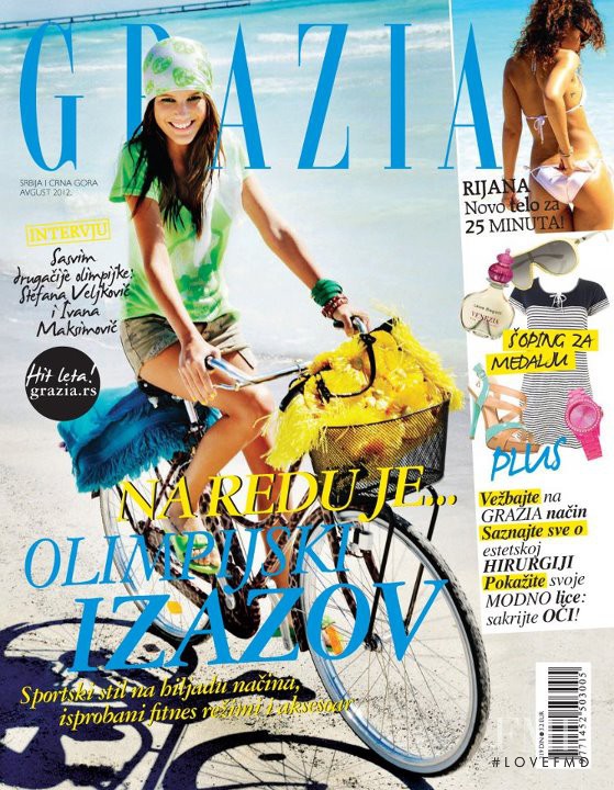  featured on the Grazia Serbia cover from August 2012