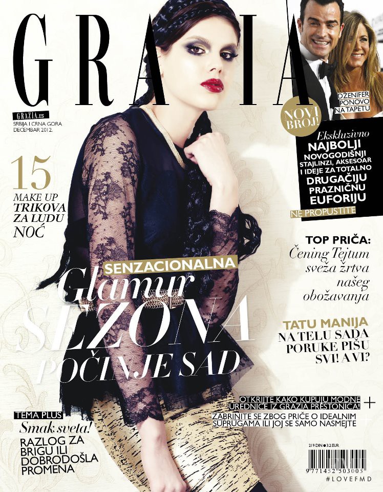  featured on the Grazia Serbia cover from December 2012
