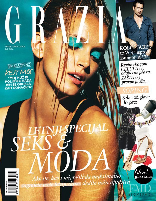  featured on the Grazia Serbia cover from July 2012