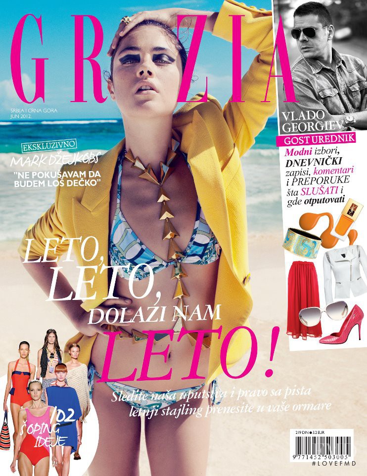 Anna Speckhart featured on the Grazia Serbia cover from June 2012