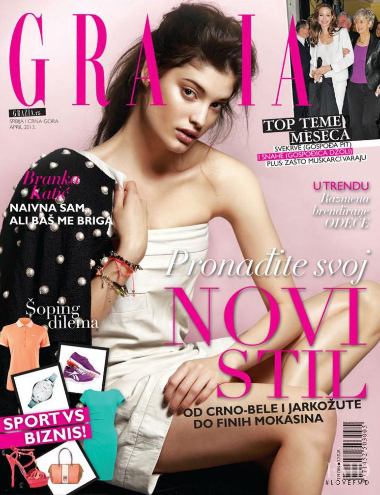  featured on the Grazia Serbia cover from April 2013