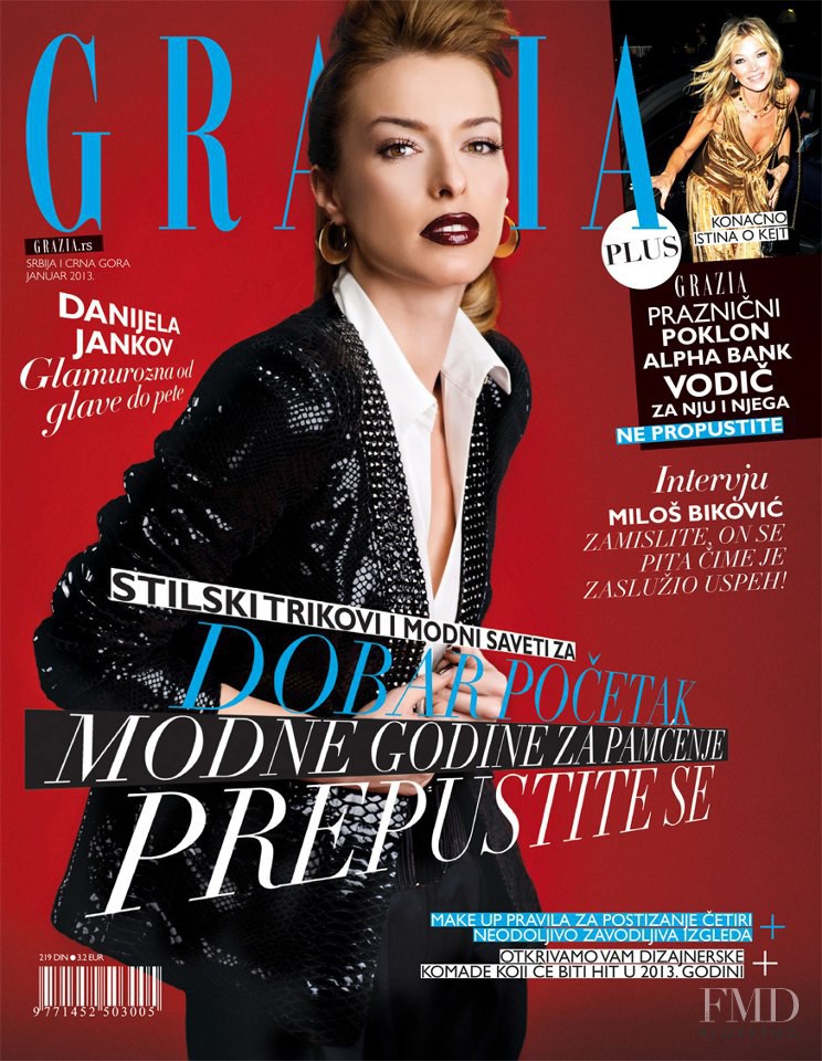  featured on the Grazia Serbia cover from January 2013