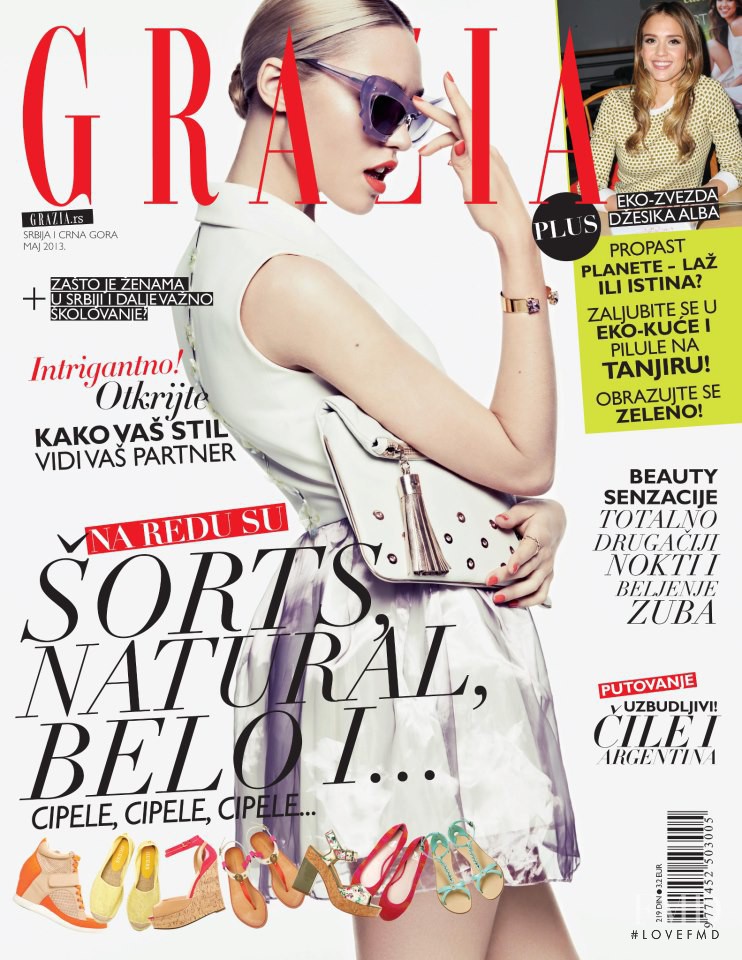  featured on the Grazia Serbia cover from May 2013