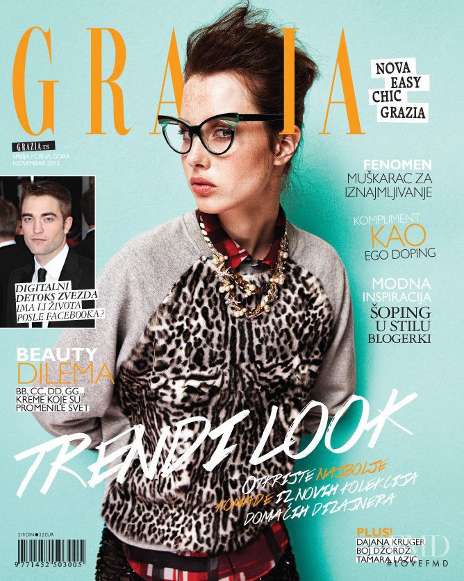 featured on the Grazia Serbia cover from November 2013