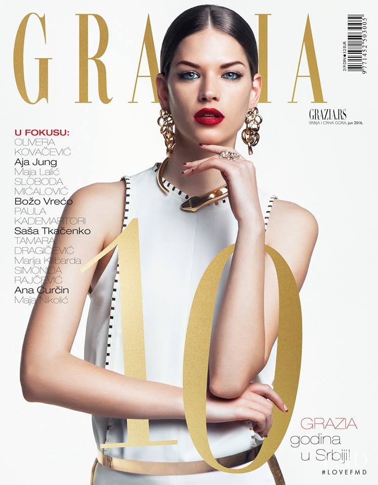  featured on the Grazia Serbia cover from June 2016
