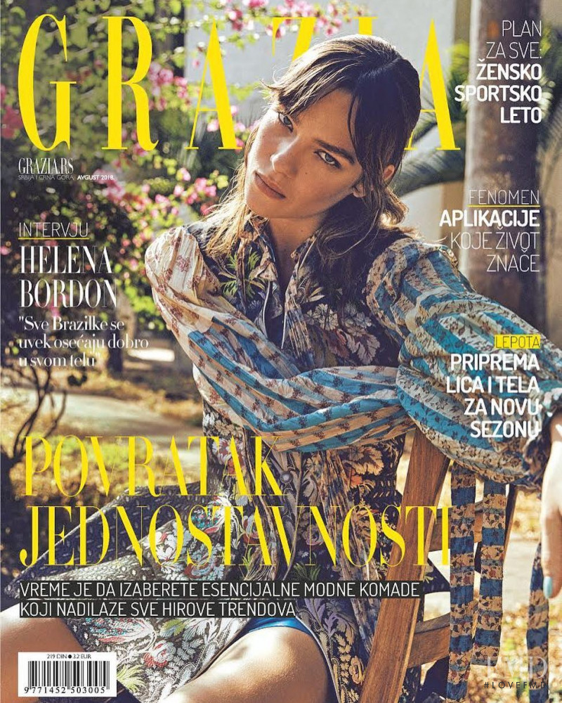 Lisa Louis Fratani featured on the Grazia Serbia cover from August 2018