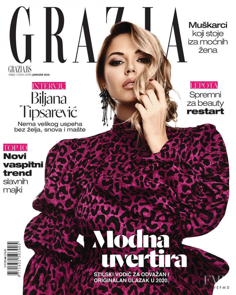  featured on the Grazia Serbia cover from January 2020