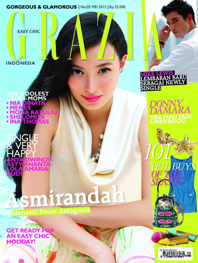 Asmirandah Zantman featured on the Grazia Indonesia cover from May 2012