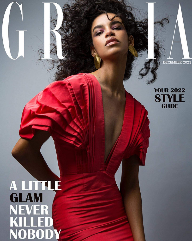 Austria Ulloa featured on the Grazia Bulgaria cover from December 2021