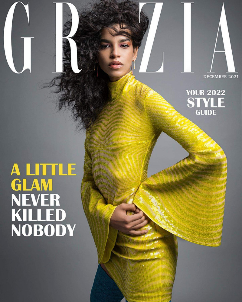 Austria Ulloa featured on the Grazia Bulgaria cover from December 2021