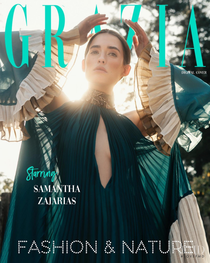 Samantha Zajarias featured on the Grazia Bulgaria cover from April 2022