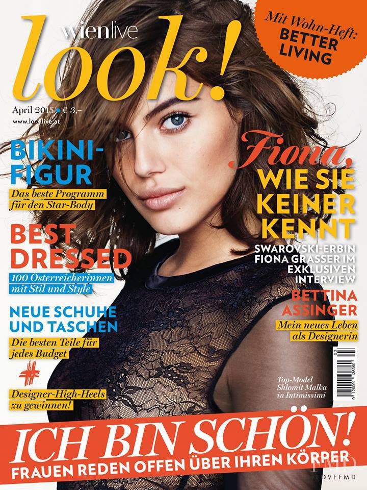 Shlomit Malka featured on the Look! Wien Live cover from April 2015