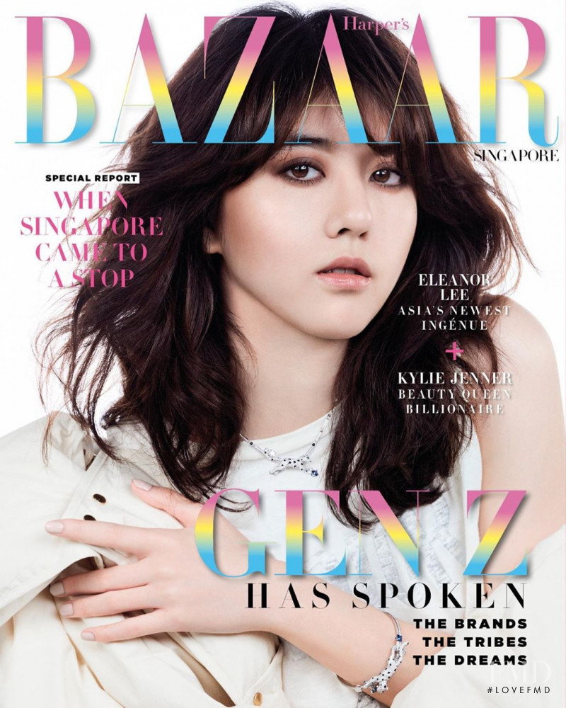 Eleanor Lee featured on the Harper\'s Bazaar Singapore cover from June 2020