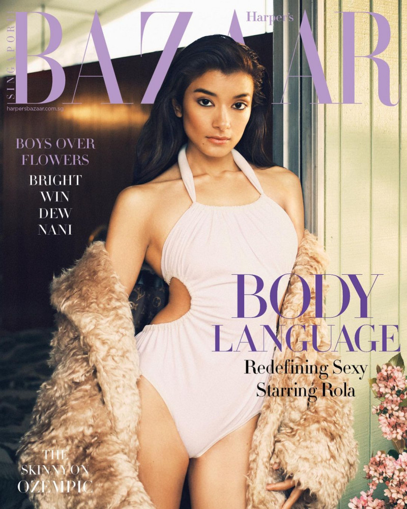 Eri Sato featured on the Harper\'s Bazaar Singapore cover from May 2023