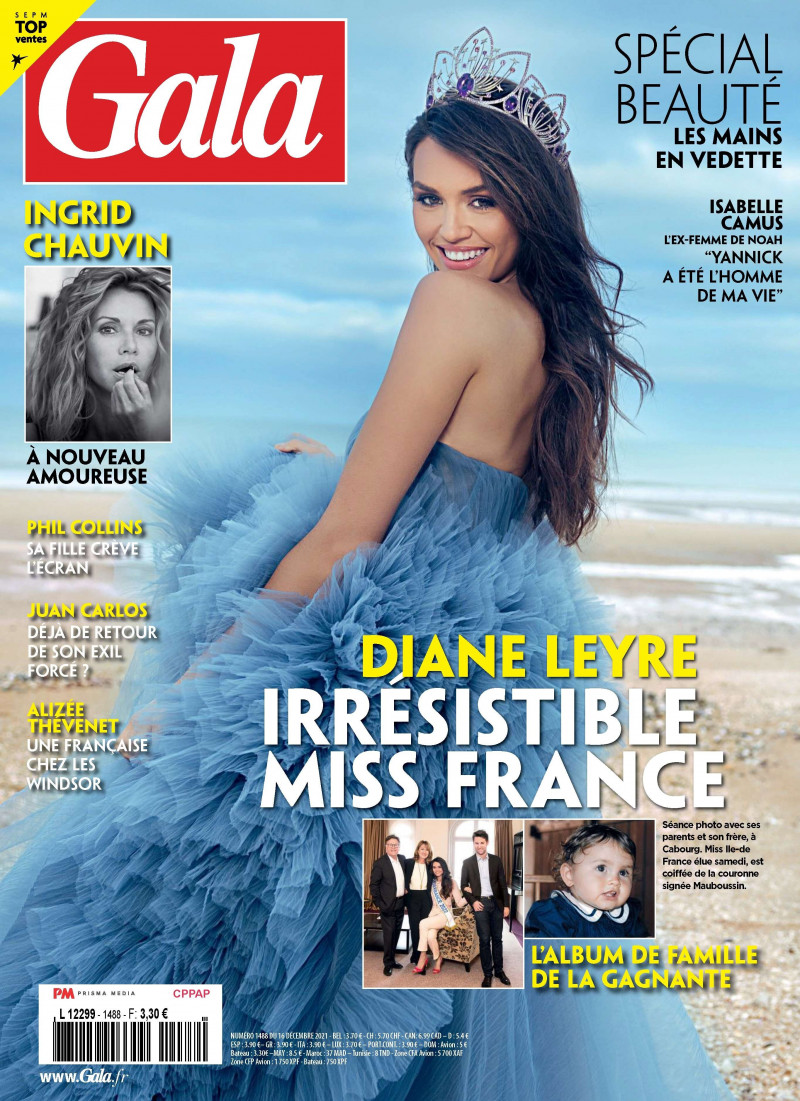 Diane Leyre featured on the Gala France cover from December 2021