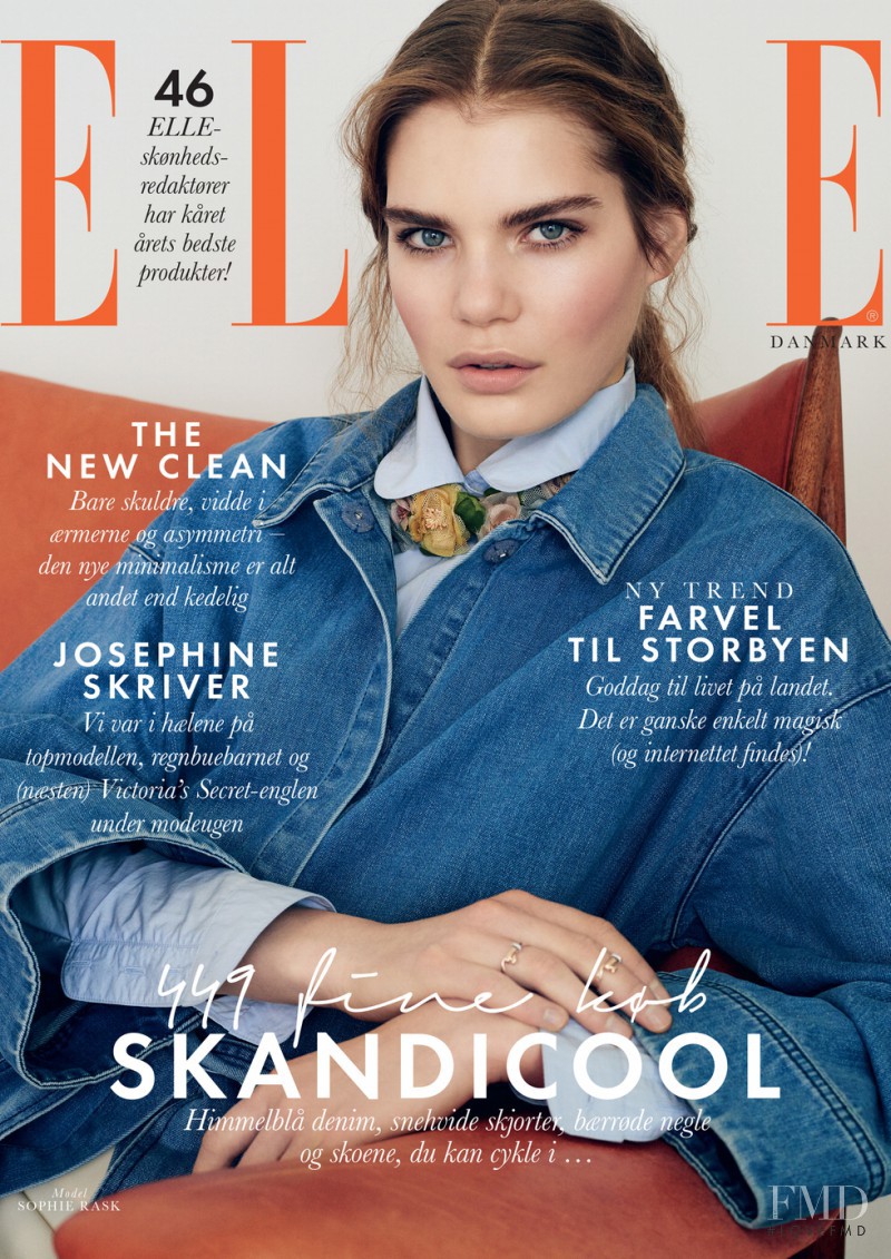 Sophie Rask featured on the Elle Dubai cover from January 2016