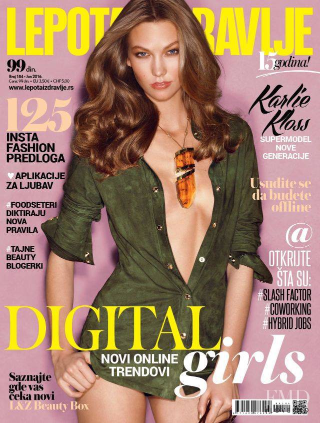 Karlie Kloss featured on the Lepota & Zdravlje Serbia cover from June 2016