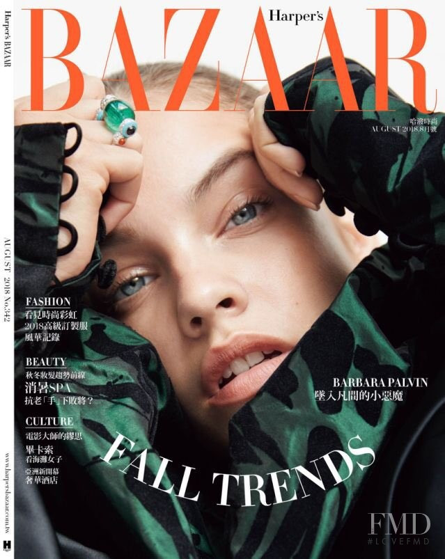 Barbara Palvin featured on the Harper\'s Bazaar Taiwan cover from August 2018