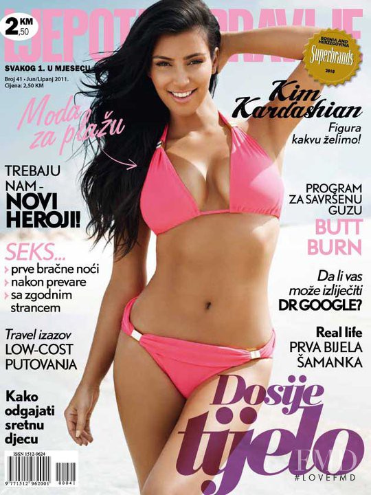 Kim Kardashian featured on the Ljepota & Zdravlje Bosnia & Herzegovina cover from June 2011