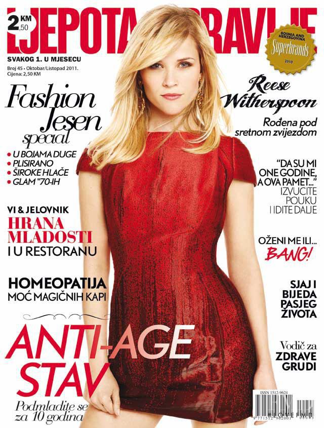 Reese Witherspoon featured on the Ljepota & Zdravlje Bosnia & Herzegovina cover from October 2011