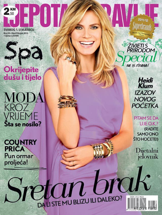 Heidi Klum featured on the Ljepota & Zdravlje Bosnia & Herzegovina cover from March 2012