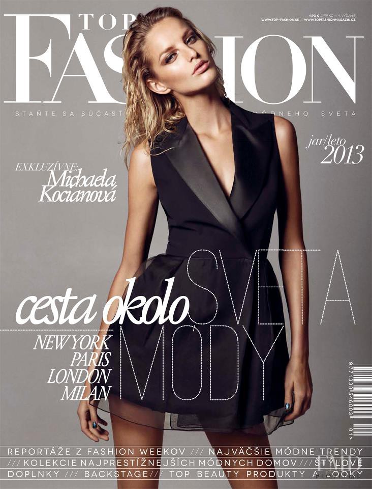 Michaela Kocianova featured on the Top Fashion cover from March 2013