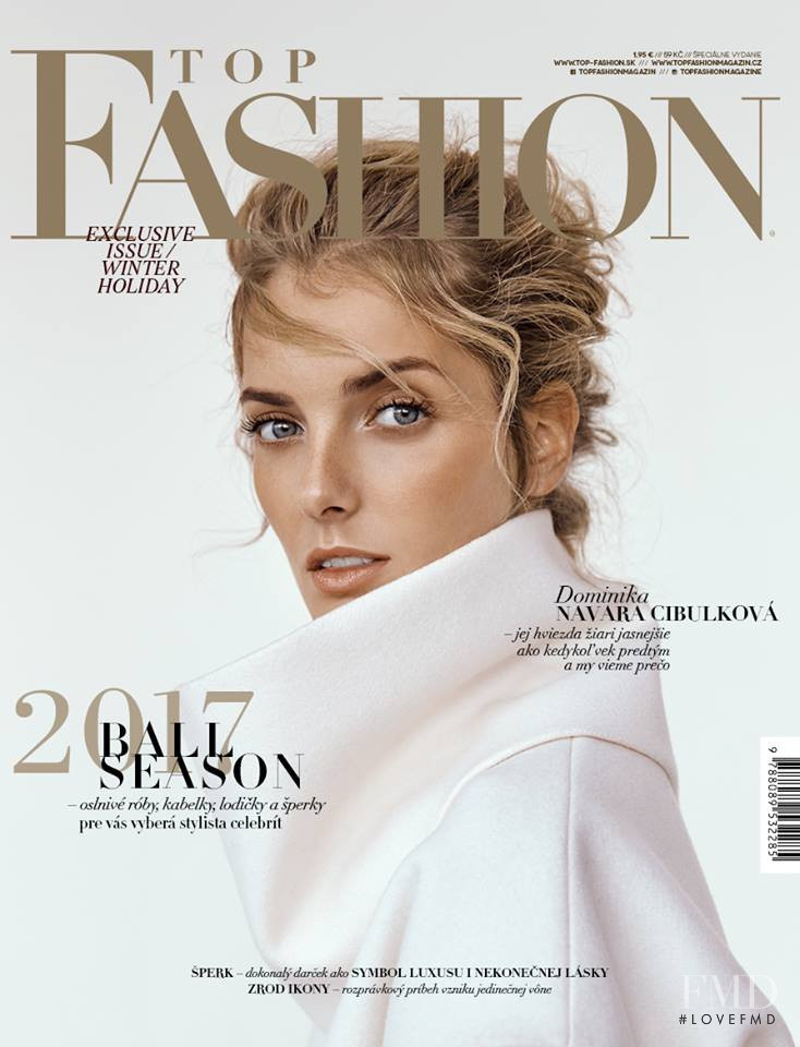 Denisa Dvorakova featured on the Top Fashion cover from February 2017