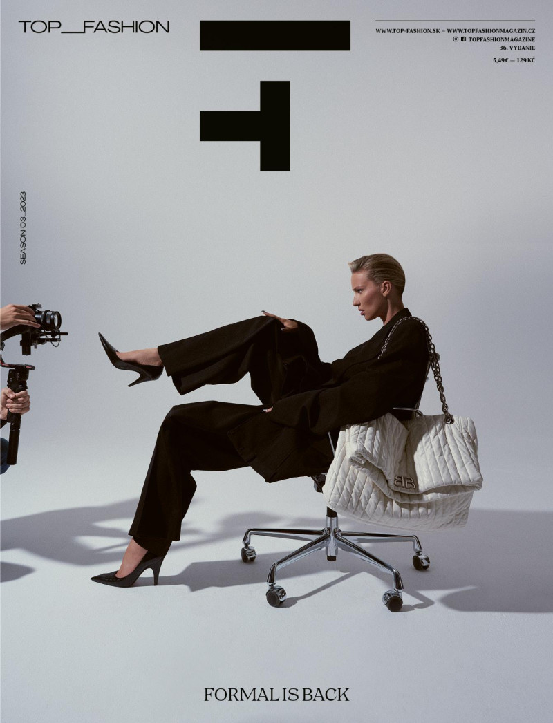 Adriana Cernanova featured on the Top Fashion cover from September 2023