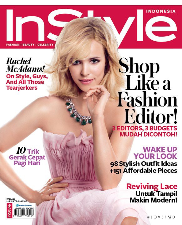 Rachel McAdams featured on the InStyle Indonesia cover from January 2011