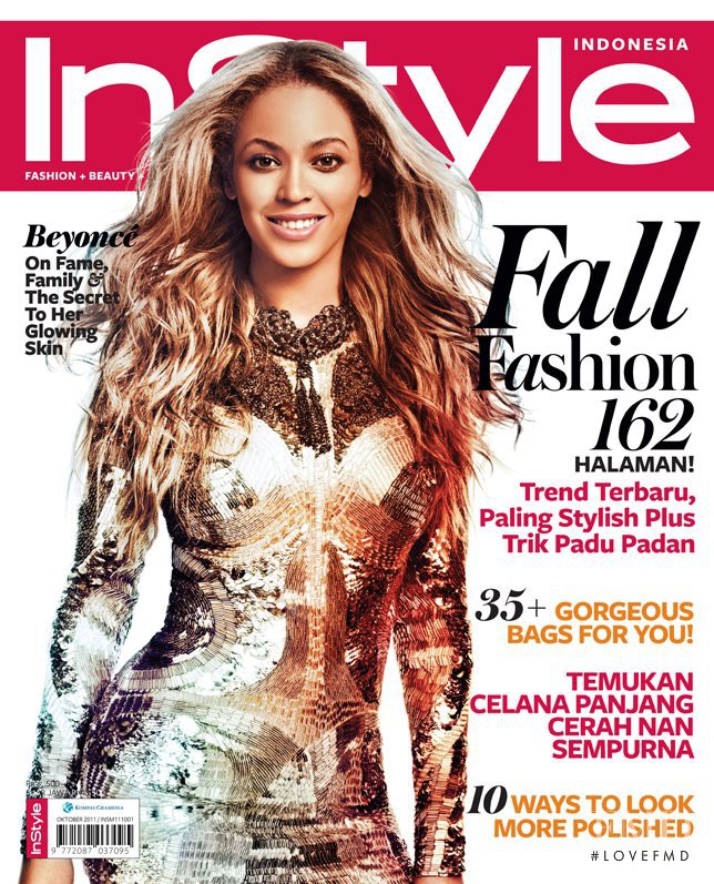 Beyoncé Knowles featured on the InStyle Indonesia cover from October 2011