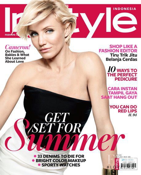 Cameron Diaz featured on the InStyle Indonesia cover from June 2012