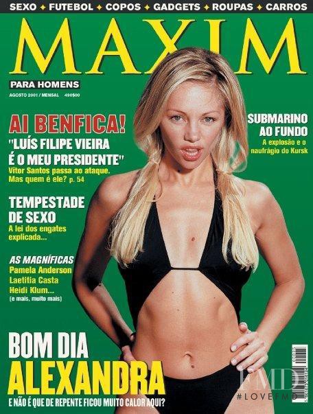 Alexandra Fernandes featured on the Maxim Portugal cover from August 2001
