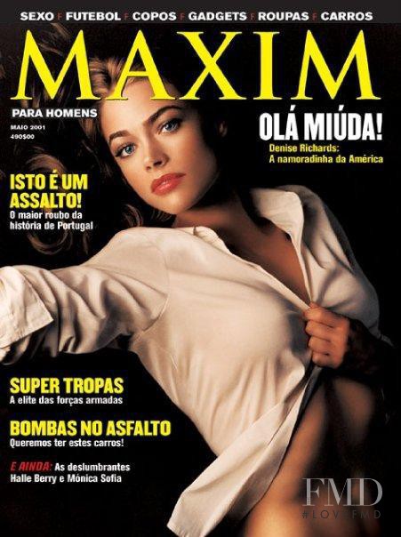 Denise Richards featured on the Maxim Portugal cover from May 2001